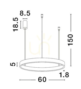 BARI Pendelleuchte von Luces Exclusivas LE43249 small 1
