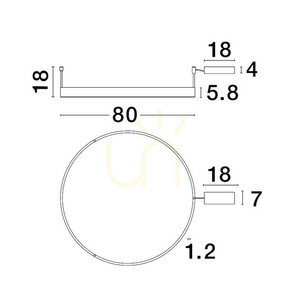 Schwarze LED-Deckenleuchte JACA Luces Exclusivas LE43272 small 2