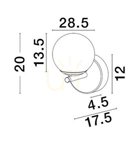 ABALA Luces Exclusivas Wandleuchte LE43310 small 1