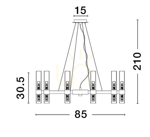 Prüfen ACUNA Luces Exclusivas Pendelleuchte LE43346