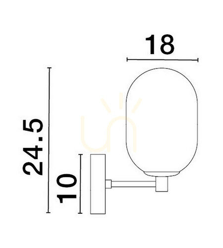 Prüfen BADESI Luces Exclusivas Wandleuchte LE43352
