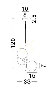 AEREO Luces Exclusivas Pendelleuchte LE43367 small 1