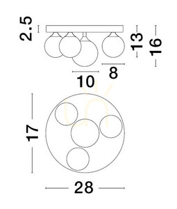 Plafond BAILA Luces Exclusivas LE43378 small 1