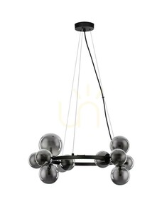 Kronleuchter Luces Exclusivas PARLA LE43387, graues Glas, 11×G9, 64,2 cm small 0