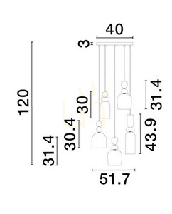 BALAM Pendelleuchte von Luces Exclusivas LE43401 2 BALAM Pendelleuchte von Luces Exclusivas LE43401 small 2