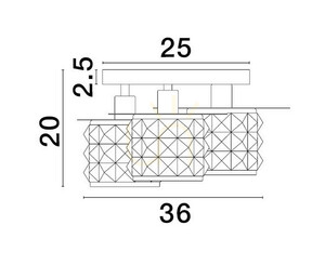 Plafond BAMOA Luces Exclusivas LE43422 small 1