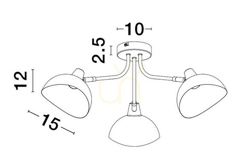 Prüfen Plafond BANAC Luces Exclusivas LE43423