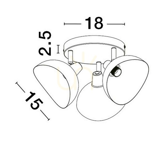 Prüfen Plafond BANAC Luces Exclusivas LE43424