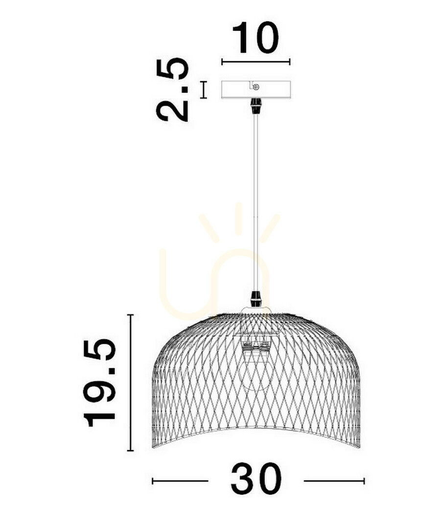 Aussicht BAQUE Luces Exclusivas Pendelleuchte LE43431 BAQUE Luces Exclusivas Pendelleuchte LE43431