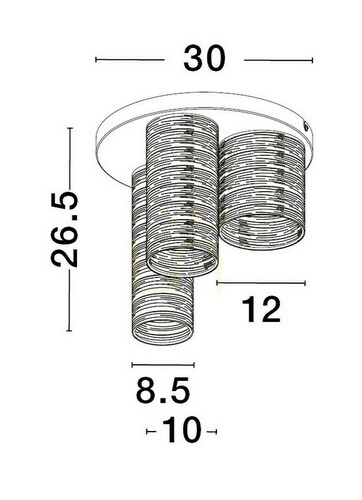Prüfen Plafond BARRA Luces Exclusivas LE43435