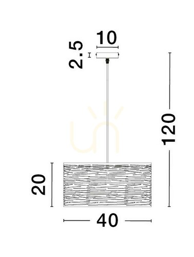 Prüfen BARRA Luces Exclusivas Pendelleuchte LE43436