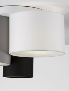 Deckenleuchte ACALCO Luces Exclusivas LE43454, mattweiß, 3×E27, 35 cm small 2