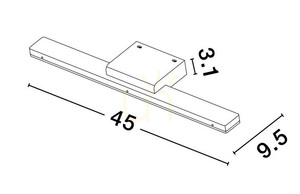 ACANOA Wandleuchte von Luces Exclusivas LE43455 small 1
