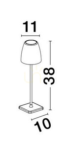AGUITA Stehlampe für draußen von Luces Exclusivas LE73553 small 1
