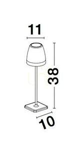 AGUITA Stehlampe für draußen von Luces Exclusivas LE73560 small 1