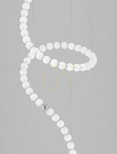 Prüfen LED-Pendelleuchte MOCA Luces Exclusivas LE43460 Chrom 79 cm