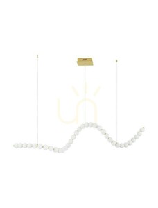 LED-Pendelleuchte MOCA Luces Exclusivas LE43461, goldfarben, 167 cm small 0