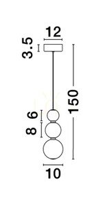 MOCA Luces Exclusivas Pendelleuchte LE43465 small 1