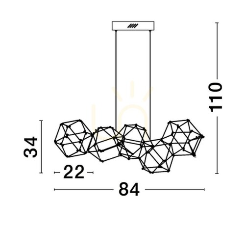 Prüfen ASIS Luces Exclusivas Pendelleuchte LE43478