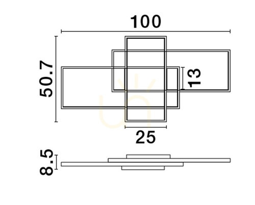 Prüfen Plafond BALDO Luces Exclusivas LE43527