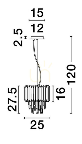 Prüfen ACATEN Luces Exclusivas Pendelleuchte LE43569