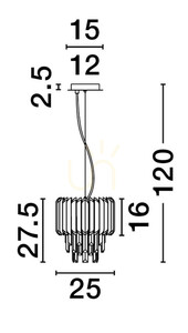 ACATEN Luces Exclusivas Pendelleuchte LE43573 small 1