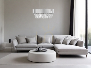 Kristall-Pendelleuchte ACATEN Luces Exclusivas LE43576 Chrom 5×E14 70 cm small 3