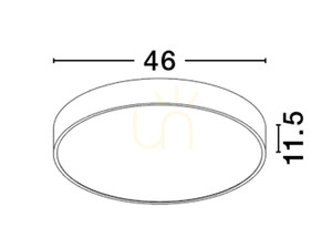 Deckenleuchte ACOCUL Luces Exclusivas LE43590 schwarz LED 40 W CCT small 1