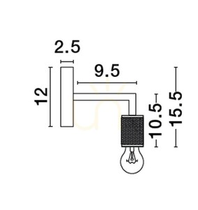 BAJIO Wandleuchte von Luces Exclusivas LE43610 1 BAJIO Wandleuchte von Luces Exclusivas LE43610 small 1