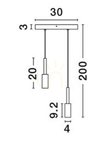 BAHAMA Luces Exclusivas Pendelleuchte LE43624 small 2
