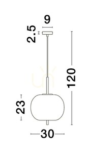 PILAR Luces Exclusivas Pendelleuchte LE43661 small 1