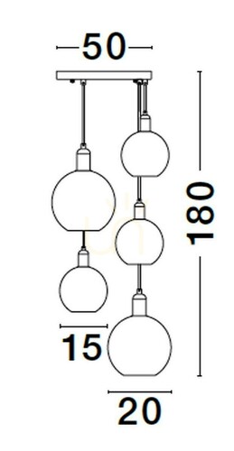 Prüfen BALCHE Pendelleuchte von Luces Exclusivas LE43696