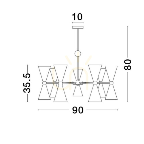 Prüfen BALSAS Luces Exclusivas Pendelleuchte LE43698