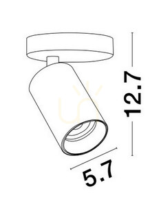 Wand- und Deckenstrahler Luces Exclusivas COCOROTE LE43725, Chrom und Schwarz, GU10 small 1