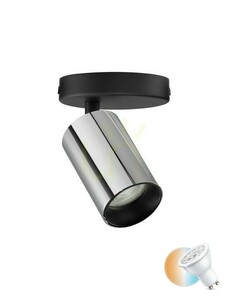 Wand- und Deckenstrahler Luces Exclusivas COCOROTE LE43725, Chrom und Schwarz, GU10 small 0