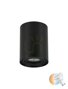 Luces Exclusivas ACANCUN LE61622 verstellbarer Deckenstrahler, Schwarz, GU10, Ø8,5 cm small 0