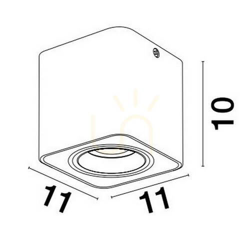 Prüfen Schwarzer Deckenstrahler Luces Exclusivas ACATIPA LE61637 GU10 10 W