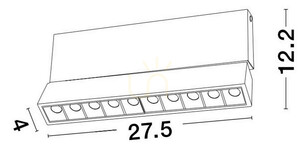 LED-Deckenstrahler Luces Exclusivas BACARDI LE61658, schwarz, 15 W, 3000 K small 1