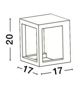 ABSALON Luces Exclusivas Außenwandleuchte LE73570 small 3