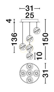 CUYO Luces Exclusivas Pendelleuchte LE44212 3 CUYO Luces Exclusivas Pendelleuchte LE44212 small 3