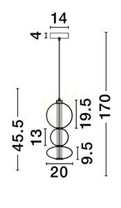 LUIS Luces Exclusivas Pendelleuchte LE44221 small 3