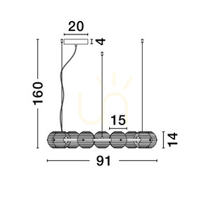 SECO Luces Exclusivas Pendelleuchte LE44235 small 3