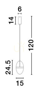 ARENA Luces Exclusivas Pendelleuchte LE44329 small 3