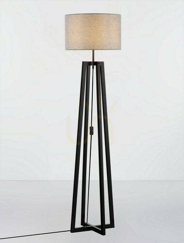 Prüfen Stehleuchte Luces Exclusivas TUMAN schwarz-grau E27 165 cm LE44364