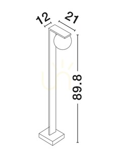 SAENZ Luces Exclusivas Beleuchtungspfosten LE73615 small 2
