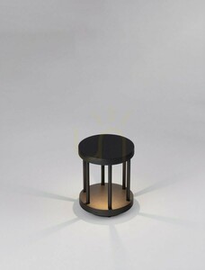 LED-Pollerleuchte Luces Exclusivas PATIOS LE73680, schwarz, 20 cm, 3000 K small 1