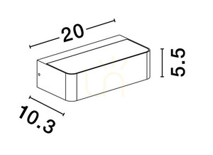 ROBORE Wandleuchte für draußen von Luces Exclusivas LE73735 3 ROBORE Wandleuchte für draußen von Luces Exclusivas LE73735 small 3