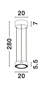 ALMAY Luces Exclusivas Pendelleuchte LE44605 small 4