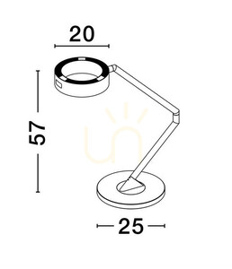 Schreibtischlampe ALMAY Luces Exclusivas LE44607 small 3