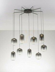 LED-Pendelleuchte ANUCO Luces Exclusivas LE44615, Rauchglas, 82 cm small 1